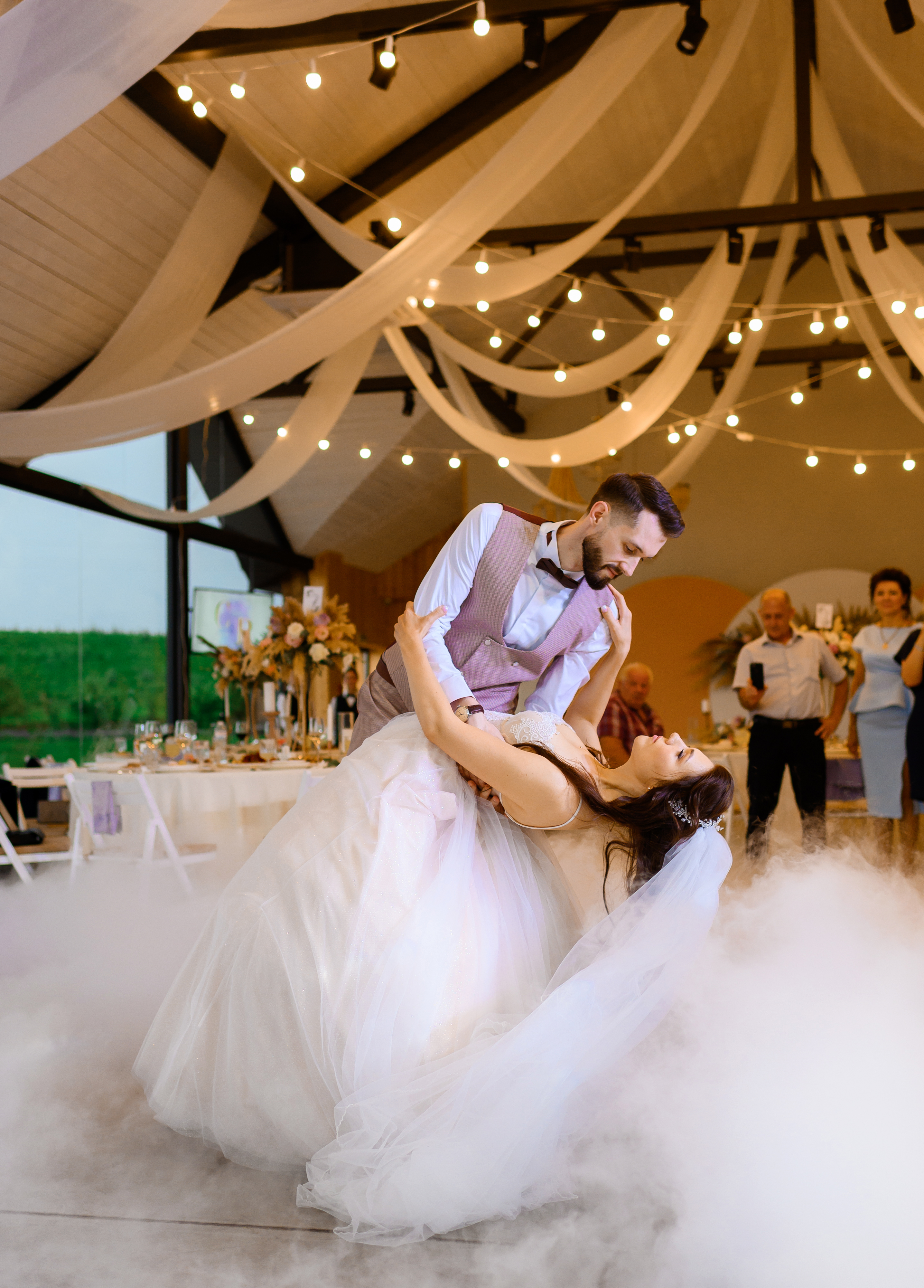 First Dace Bride Groom With Smoke