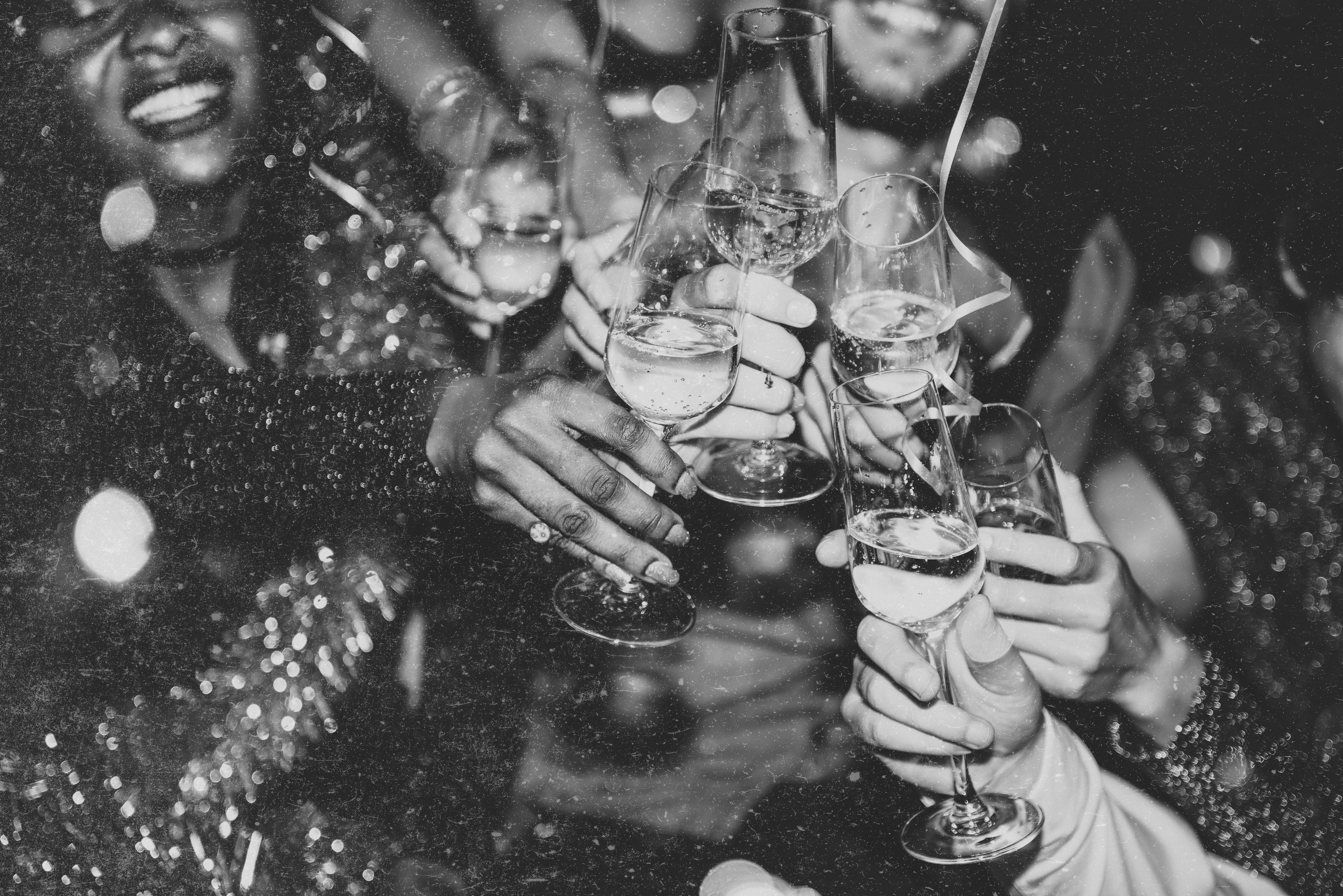 Party Celebration Wallpaper Background Monochrome